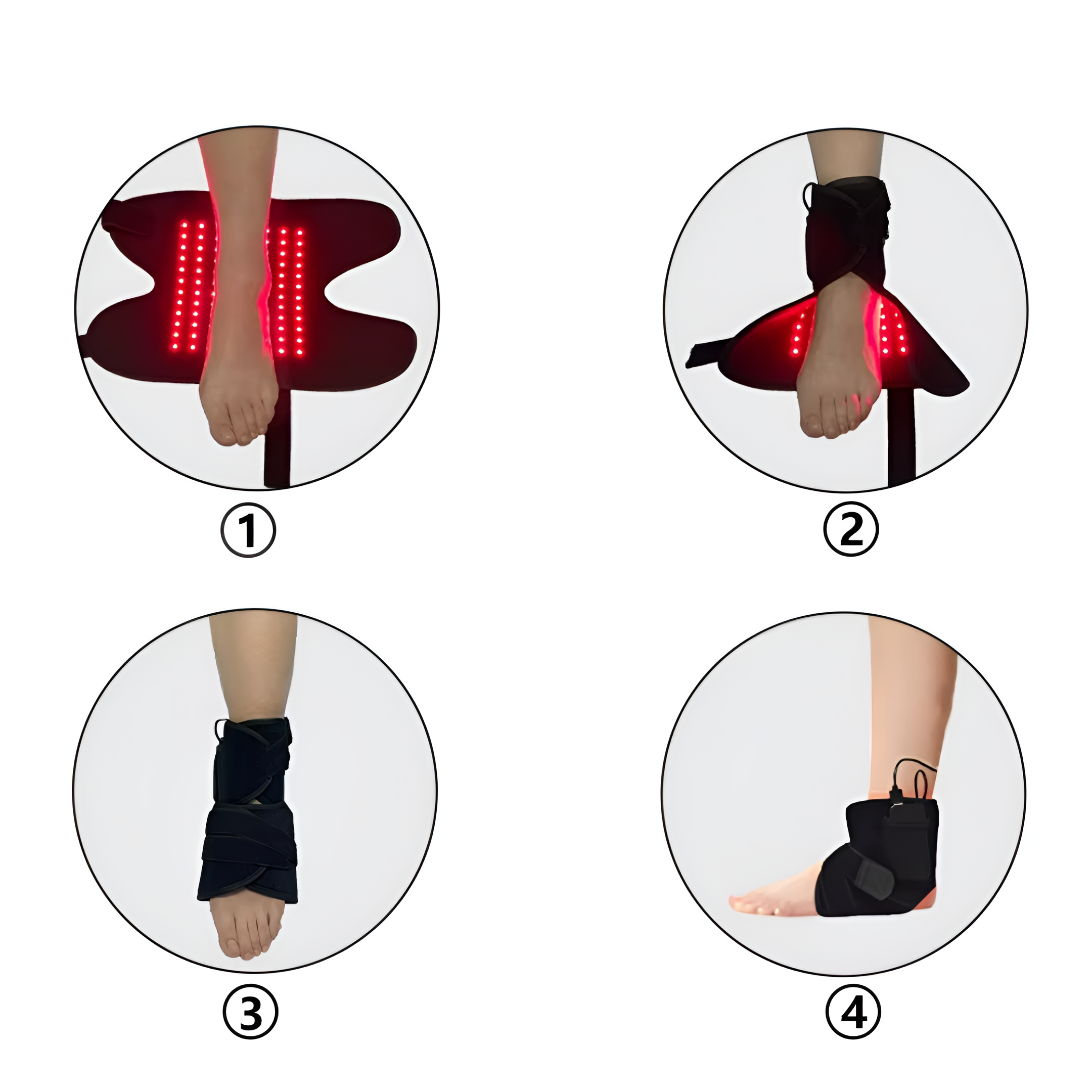 Ankle Red & Infrared Light Therapy Wrap – Pain Relief, Inflammation Reduction & Recovery Support