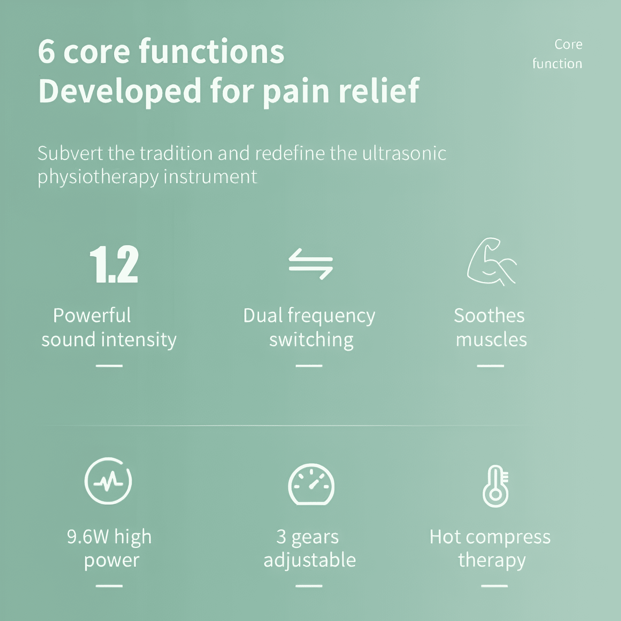 Ultrasonic Therapy Machine for Pain Relief & Recovery
