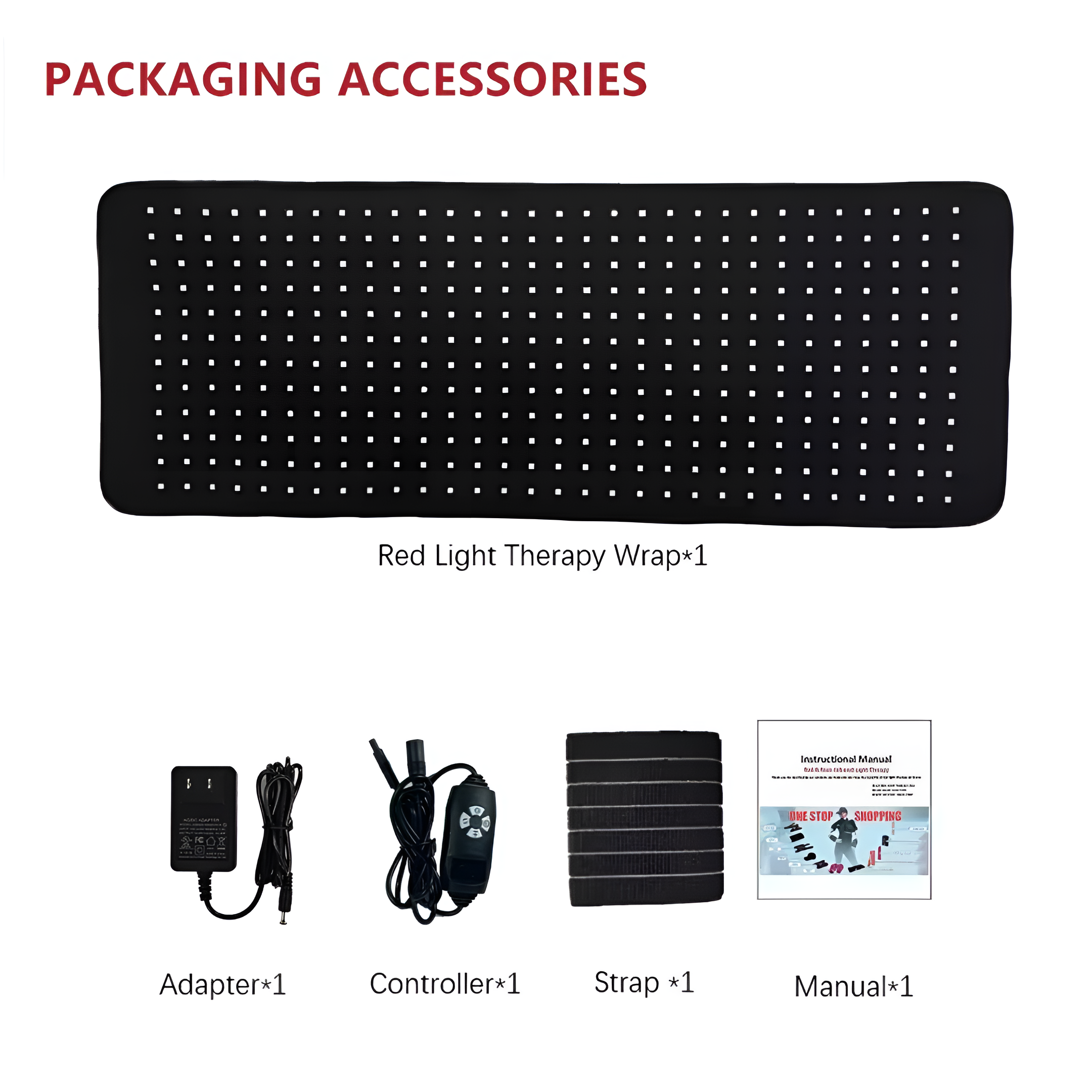 Red & Infrared Light Therapy Wrap Pad – Flexible Full-Body Treatment for Pain & Inflammation