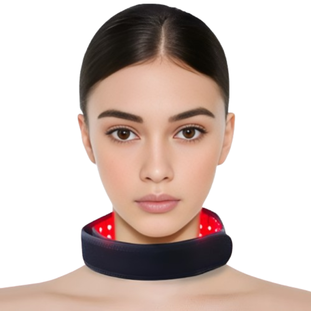 Red & Infrared Light Therapy Neck Wrap – Pain Relief, Muscle Recovery & Cervical Support