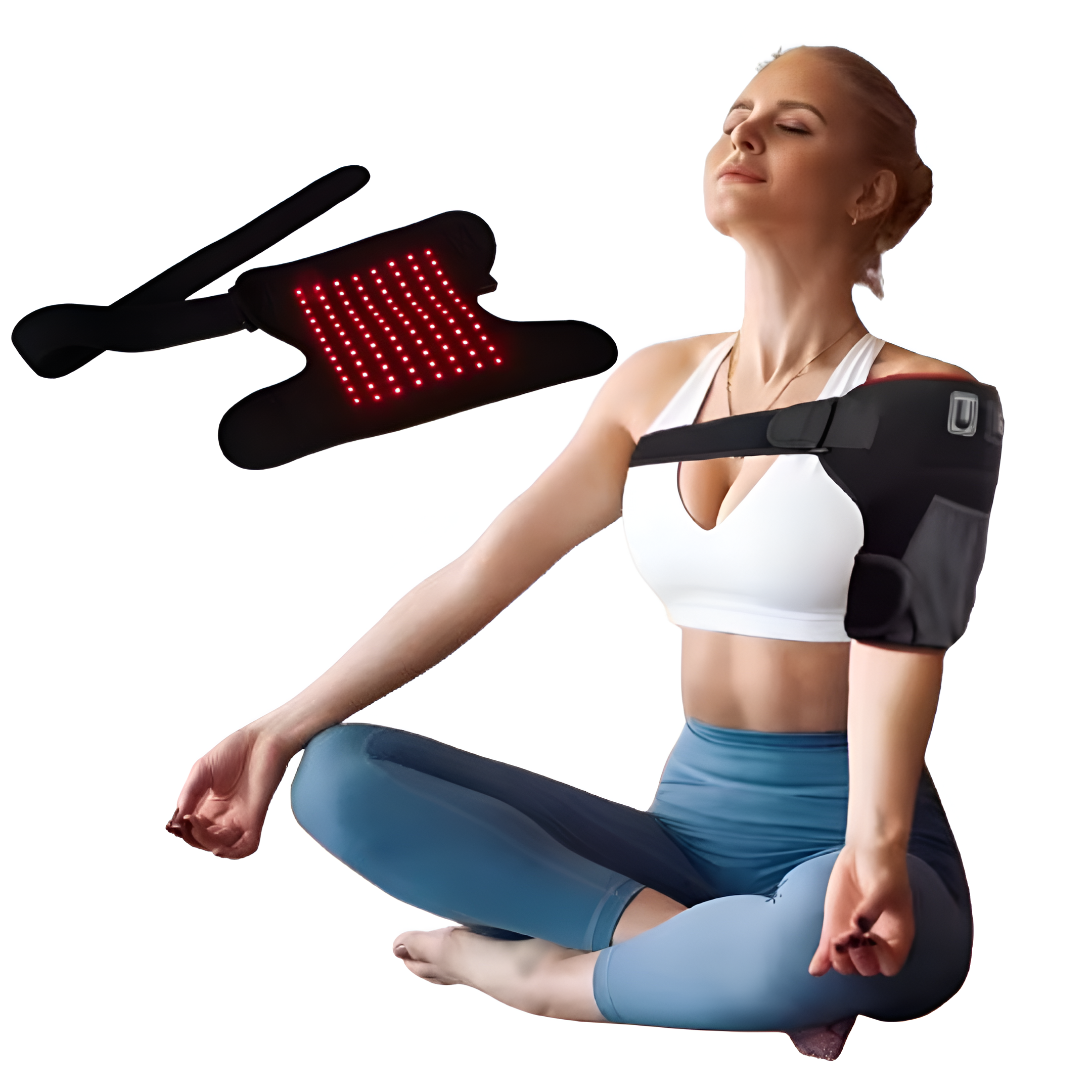 Shoulder Red & Infrared Light Therapy Wrap – Pain Relief, Muscle Recovery & Joint Support