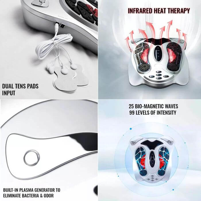 Multifunctional Foot Massager For Neuropathy-Foot Circulation Machine -Electric EMS Foot Massager For Pain And Recovery