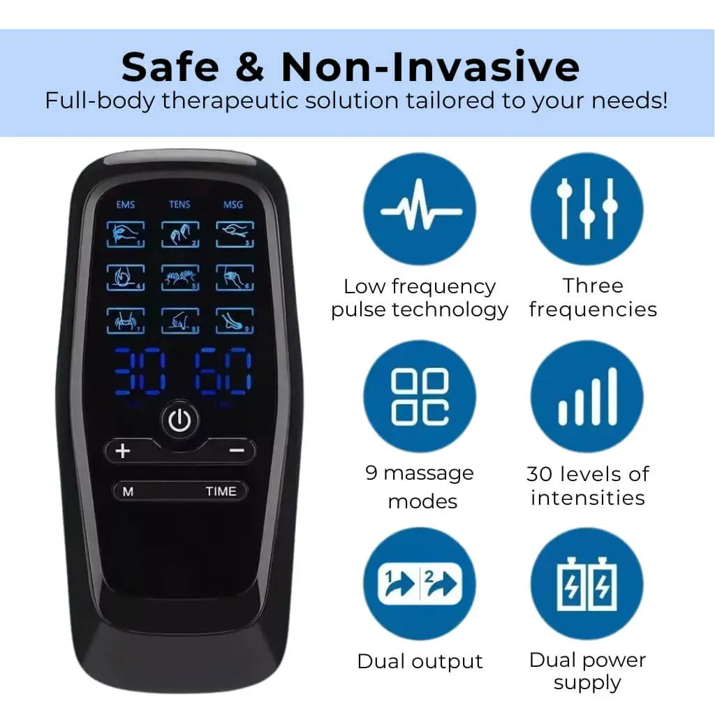 TENS Machine & EMS Electrotherapy Device For Pain Relief