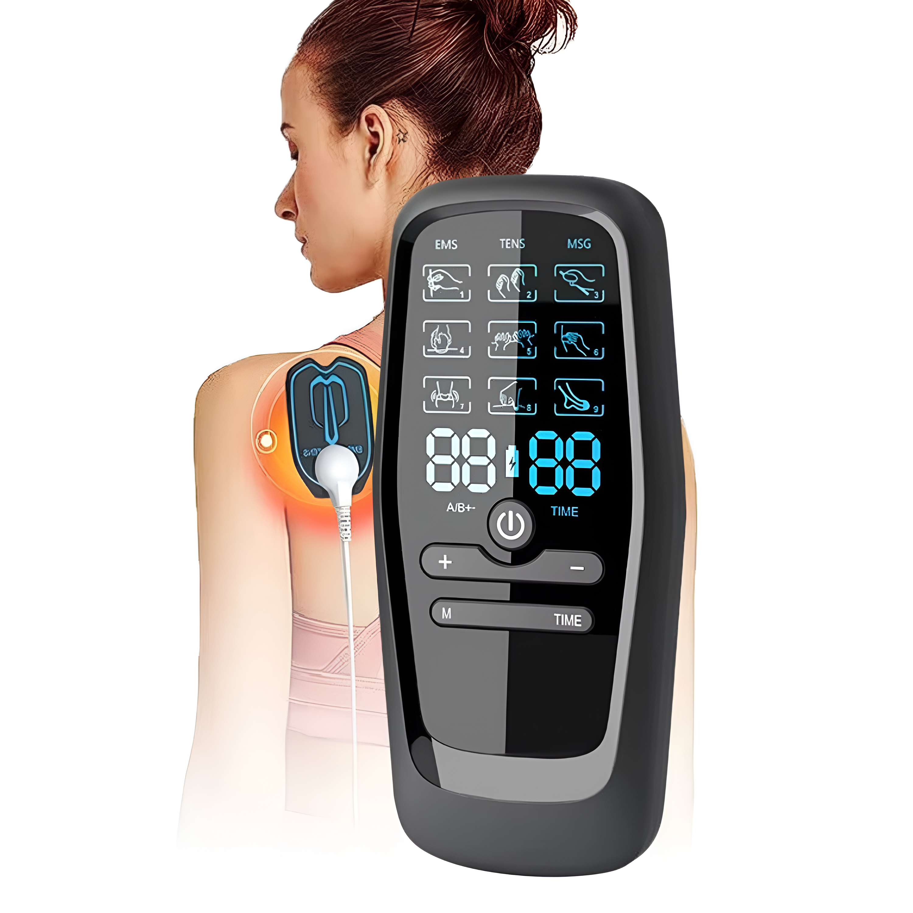 TENS Machine & EMS Electrotherapy Device For Pain Relief