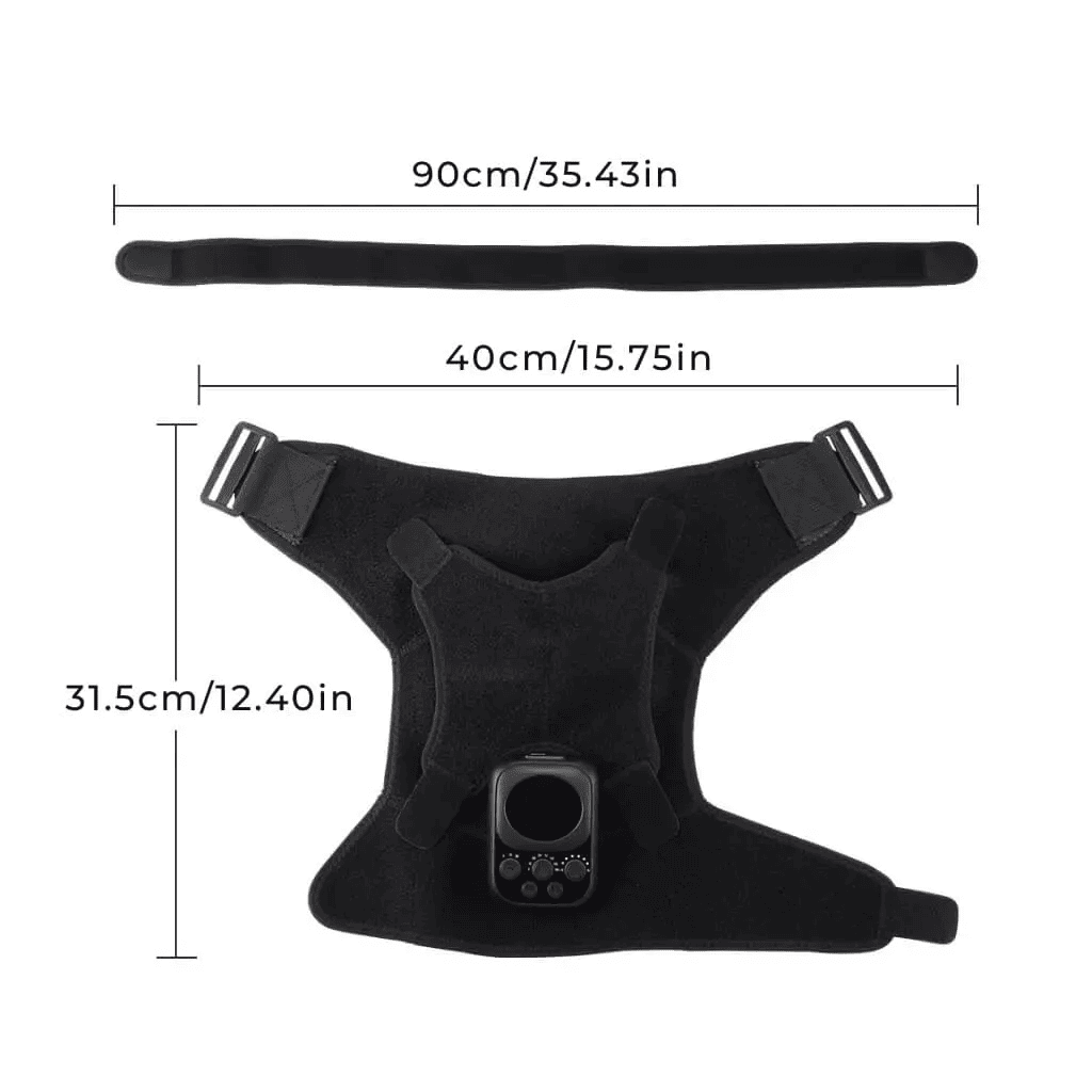 Shoulder Heating Pad with Massager for Pain Relief & Recovery
