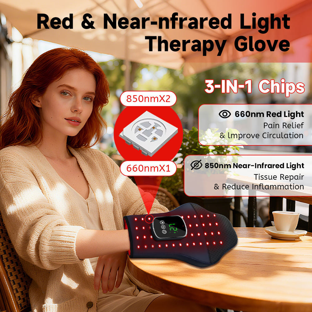 Clinical-Grade Red Light Glove Engineered for Daily Arthritic Pain Relief