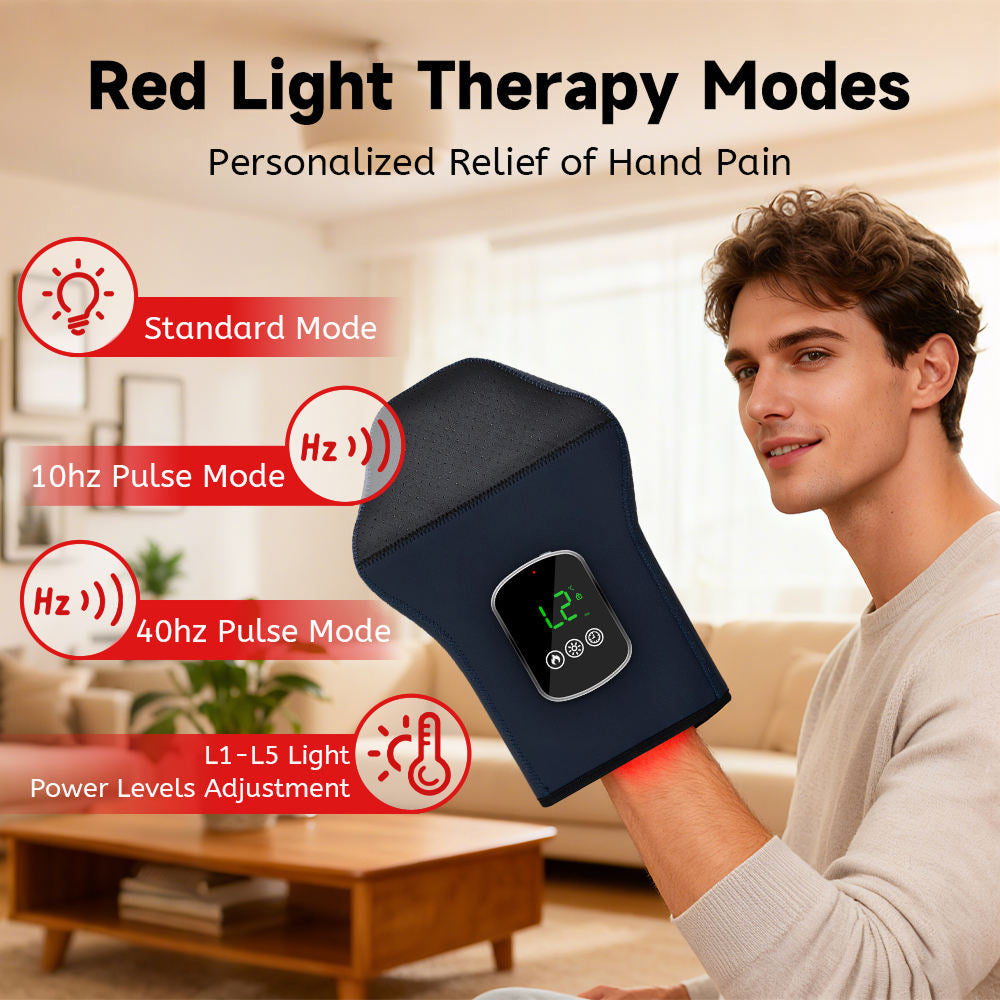 Clinical-Grade Red Light Glove Engineered for Daily Arthritic Pain Relief
