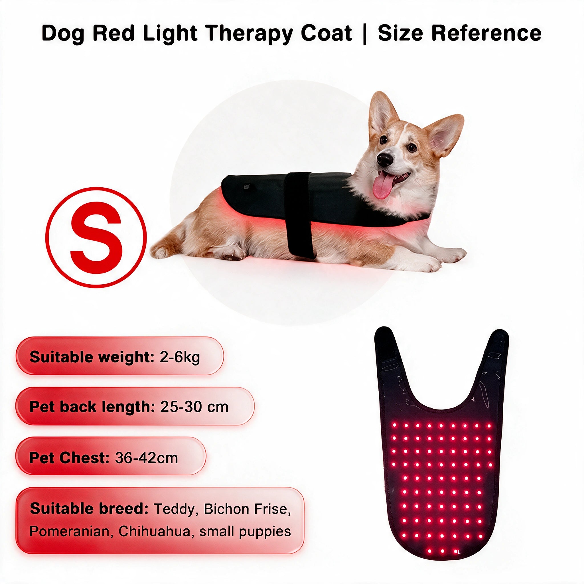 Red Light+ Infrared Therapy Wrap For Dogs&Cats RedVitality™